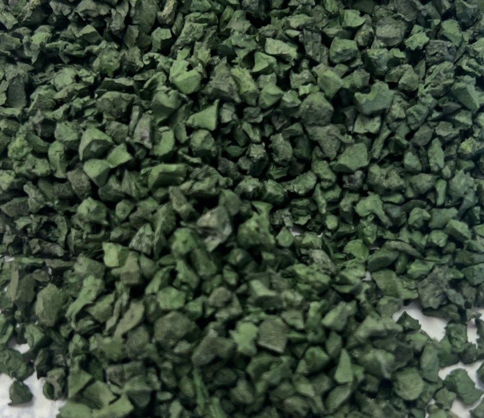 TRACKTECH recycled rubber granulate 1-4mm in yellow for sports installations